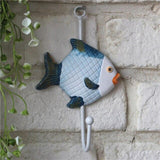 Wall Hooks Blue Ocean Wooden