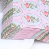 Pink Napkin Print Paper Table