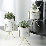 Nordic Ceramic Iron Art Vase